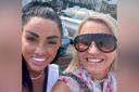 Celebrity, Katie Price, having a selfie with Karyn Carson, of The Price is Wight