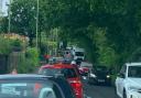 Road works cause rush-hour traffic to build on A27 Kanes Hill