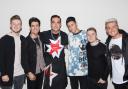 Five to Five hanging out back stage with Robbie Williams before his show in Southampton at St Mary's Stadium