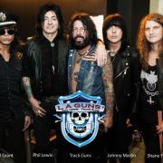 L.A. Guns pictured at the Rock 'n' Skulls Festival in Joliet, Illinois on October 27th 2016 - Picture by  Ron Lyon