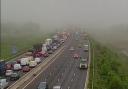 Delays on M27 as traffic held due to overturned vehicle