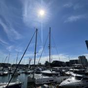 Southampton has been hot with rays of sunshine today