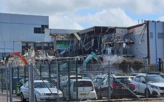 Stark photos show the ongoing demolition of Leisure World in Southampton to make way for a new development