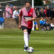 Football legend James Beattie at Westwood Park on the  Isle of Wight