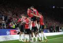 Southampton celebrate the opening goal at St Mary's