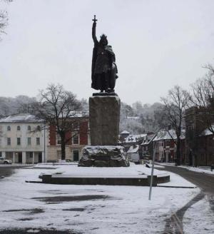 King Alfred's statue in Winchester