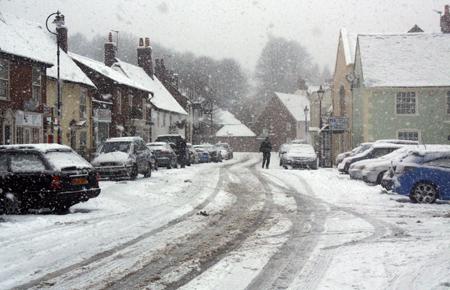 Winter scene in Titchfield Square
Pic Phil Burner