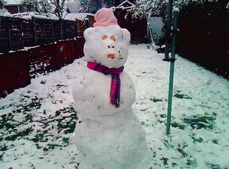 Berty the snowbear by Chloe Hayter