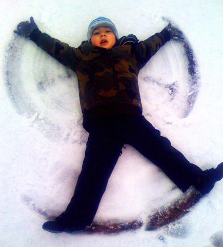 Snow Angel by susan Thomson's son