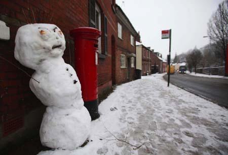 Snowman in Winchester
