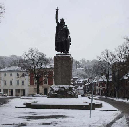 King Alfred's statue in Winchester