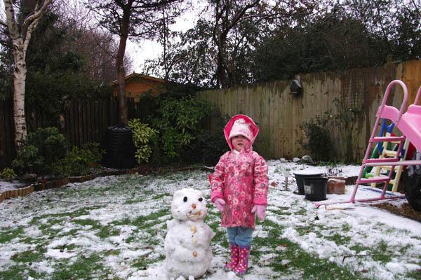 snow in Hampshire of my daughter building Jake the Snowman in Totton
Lee Hounslow
Totton
 