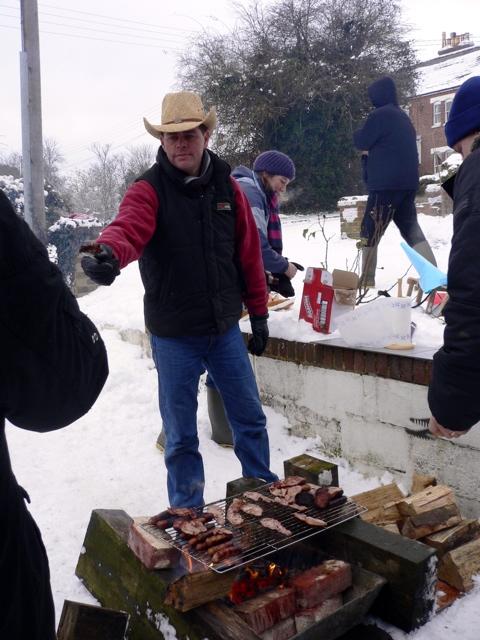 What do you do when it is a few degrees below freezing? Have a barbeque, of course! kristina grigg