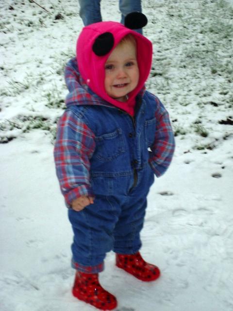 My daughter Ruby walking for the first time in the snow.
Shelly Gadman                            