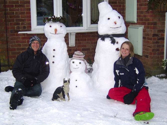 Candis family snowmen from Titchfield.