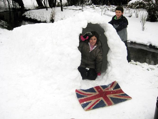 IF YOU CAN'T GET HOME BUILD AN IGLOO!!
WE DID! 