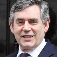 Gordon Brown outside 10 Downing Street
