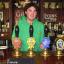 Andy Mansell, landlord of the Fulford Arms with the political pints