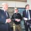 Former Tory leader Iain Duncan Smith, pictured with Winchester PPC Steve Brine and centre user Brian Skidmore.