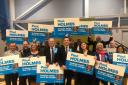 Eastleigh MP, Paul Holmes and the Conservatives celebrating the election result
