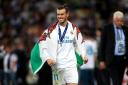 Real Madrid's Gareth Bale celebrates after winning the UEFA Champions League Final at the NSK Olimpiyskiy Stadium, Kiev..