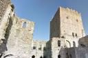 The gender reveal party was held close to Portchester Castle.