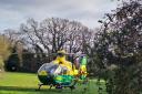 The Hampshire and Isle of Wight Air Ambulance, which attended the fatal crash on Monday evening