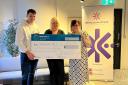 Kent Streek with Sarcoma UK’s director of fundraising and communications, Kerry Reeves-Kneip, and Sharon Williams.