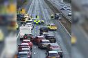 Crash on the M27 between Junction 1 and 2 of the M27 eastbound on March 10, 2024.