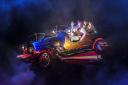 The magical Chitty Chitty Bang Bang wows audiences as she flies above the stage