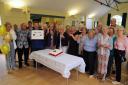 Basingstoke Ramblers Club celebrated its 50th anniversary at Cliddesden Millennium Village Hall with the Mayor Cllr Anne Court.