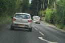 Thomas Andrew shared this photo of the silver BMW (right) overtaking