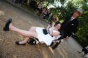 PHOTOS: Testwood Sports College students arrive at their prom in a wheelbarrow