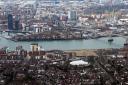 9 March 2016 - Photo Stuart Martinv - Aerial view of Woolston and Southampton the Itchen Bridge and Centenary Quay.