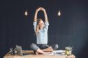 Yoga at your desk - one way of maintaining good mental health at work