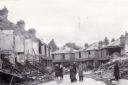 DESTRUCTION: Bomb damage in Wharncliffe Road, Southampton, in September 1940.