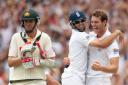 England's Chris Tremlett celebrates dismissing Australia's Michael Beer to win the fifth Ashes Test