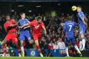 Rickie Lambert scores against Chelsea