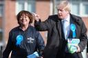Marian Hutchings with London mayor Boris Johnson