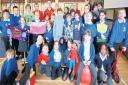 Children and helpers at the after-school club at Heathfield Junior School