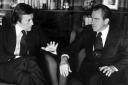 Sir David Frost with former US president Richard Nixon