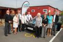 Pat Colquhoun, fourth from right, with drivers and organisers at the Older Drivers Forum