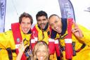 Pictured right at the RNLI dress rehearsal are, from left, Daniel Shonfeld, Sanjeer Sanotra and Kirk Waughaman with Laura Hodson from the RNLI.  Echo picture by Joanna Mann. Order no: 10911795