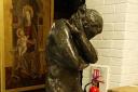 The Auguste Rodin scupture in Southampt on Art Gallery’s storage area.