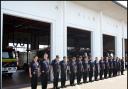 Firefighter's two minutes silence for colleagues