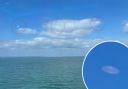 Could these be alien aircraft over the Solent? Picture courtesy of Vivien Gibson.