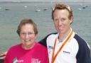 Penny Hinds with Olympic champion Paul Goodison