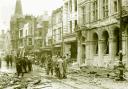 Scenes of devastation in Southampton following the Luftwaffe raids of November 1940.