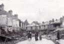 DESTRUCTION: Bomb damage in Wharncliffe Road, Southampton, in September 1940.