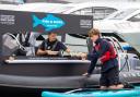 A floating fish and chip shop takes to the water. Picture: Southampton International Boat Show.